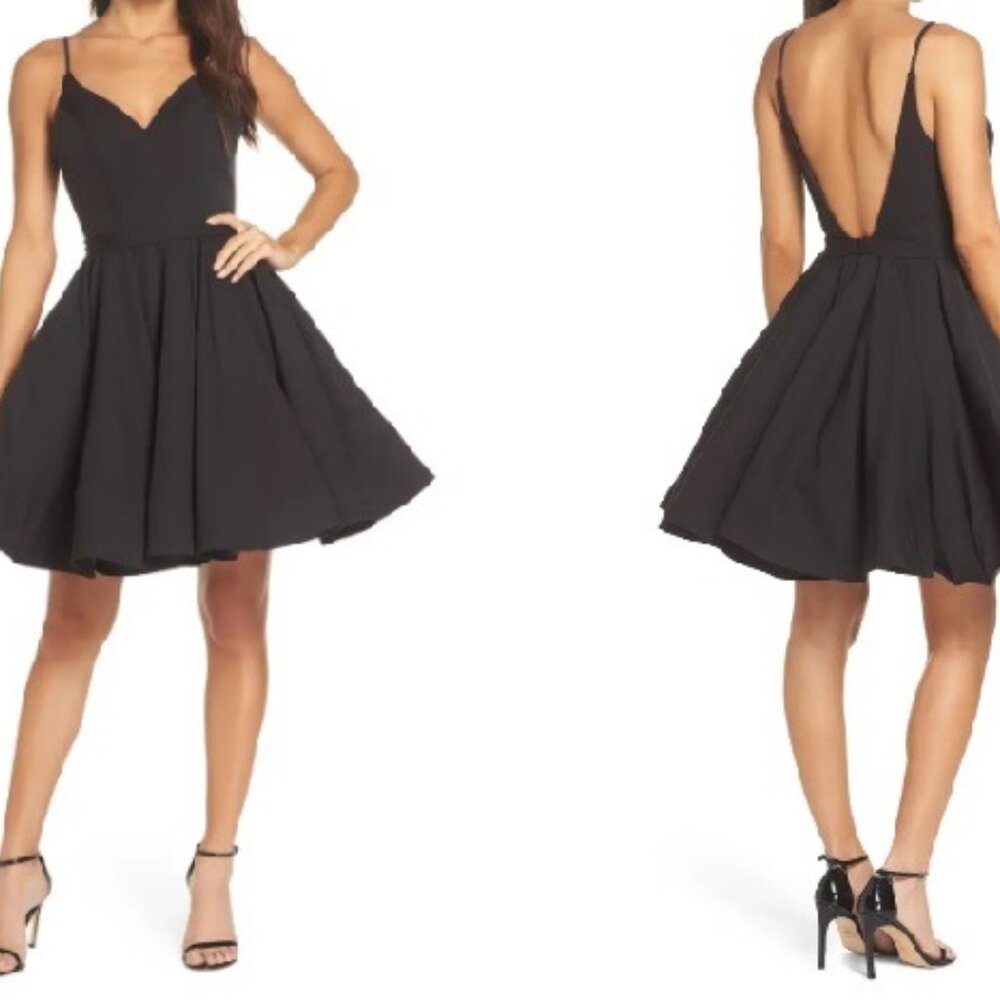 Ieena for Mac Duggal Double V-Neck Fit & Flare - Size 2, New